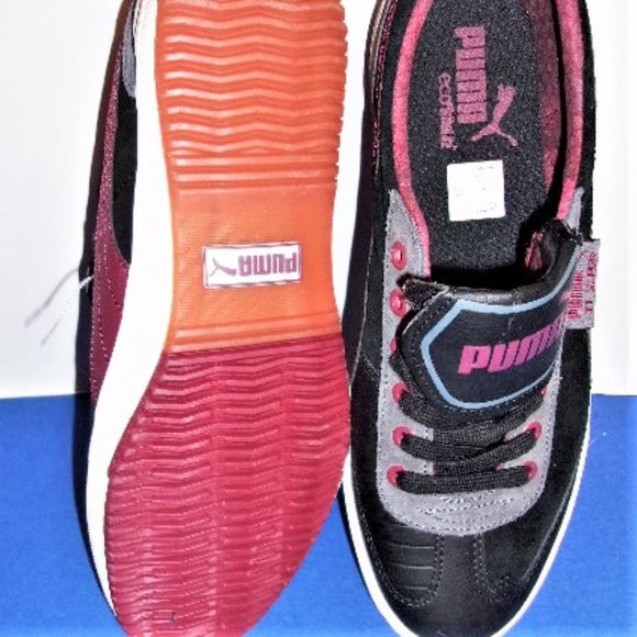 NWT Men Shoes Puma Athletic Skater 9.5 RETRO Black Red NOT PINK main image 4